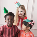 Mixed Christmas Party Hats, Pack of 6
