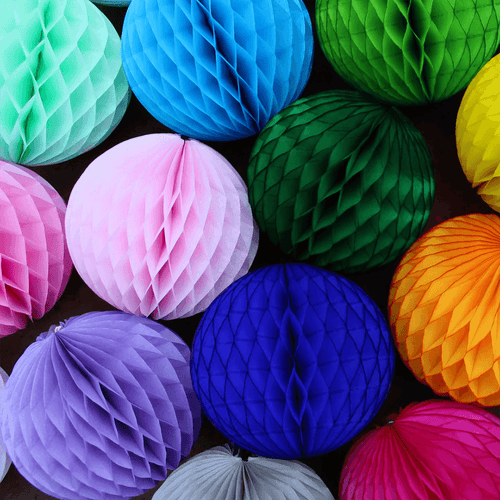 5" Honeycomb Balls - 23 Color Options
