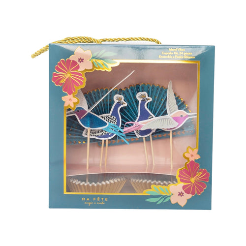 Tropical Cupcake Toppers, Pack of 16
