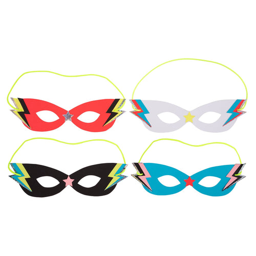 Superhero Masks, Pack of 8