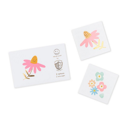 Flora Temporary Tattoos, Pack of 2