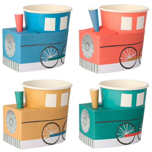 Train Cups, Pack of 8